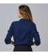 Blusa Mujer Cuello Solapa Lazo Flavia 240009 Garys Parte Trasera Marino