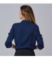 Blusa Mujer Cuello Solapa Lazo Flavia 240009 Garys Parte Trasera Marino