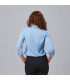 Blusa Mujer Cuello Solapa Lazo Flavia 240009 Garys Parte Trasera Celeste