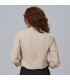 Blusa Mujer Cuello Solapa Lazo Flavia 240009 Garys Parte Trasera Beige