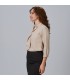 Blusa Mujer Cuello Solapa Lazo Flavia 240009 Garys Lateral Beige