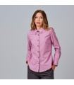 Camisa Mujer Raya Fabiola 240011 Garys Frente Burdeos