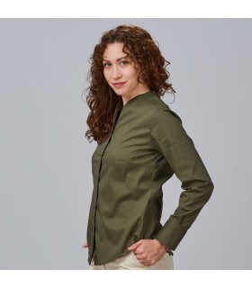 Camisa Mujer Rachele 240018 Garys Lateral Verde Caqui