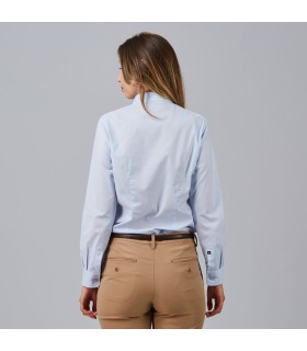Camisa Mujer Fil A Fil Cocinero Angelica 240022 Garys Parte Trasera Celeste