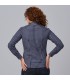 Camisa Mujer Cuadros Caterina 240025 Garys Parte Trasera Marino