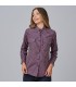 Camisa Mujer Cuadros Caterina 240025 Garys Frente Rojo