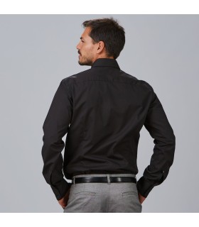 Camisa Hombre Slim Fit Simone 260009 Garys Parte Trasera Negro