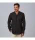 Camisa Hombre Slim Fit Loris 260011 Garys Frente Negro
