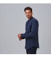 Camisa Hombre Slim Fit Loris 260011 Garys Lateral Marino