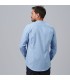 Camisa Hombre Slim Fit Loris 260011 Garys Parte Trasera Celeste