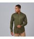 Camisa Hombre Slim Fit Loris 260011 Garys Frente Verde Caqui