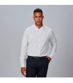 Camisa Hombre Slim Fit Fil A Fil Riccardo 260012 Garys Frente Blanco