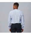 Camisa Hombre Slim Fit Fil A Fil Riccardo 260012 Garys Parte Trasera Celeste
