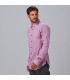 Camisa Hombre Slim Fit Raya Leonardo 260013 Garys Lateral Burdeos