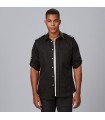 Camisa Unisex Manga Roll Up Michele 260014 Garys Frente Negro
