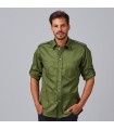 Camisa Unisex Manga Roll Up Michele 260014 Garys Frente Verde Caqui