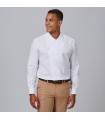 Camisa Hombre Slim Fit Fil A Fil Cocinero Marcello 260015 Garys Frente Blanco