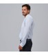 Camisa Hombre Slim Fit Fil A Fil Cocinero Marcello 260015 Garys Lateral Celeste