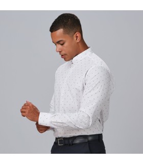 Camisa Hombre Slim Fit Giuseppe 260029 Garys Lateral Blanco