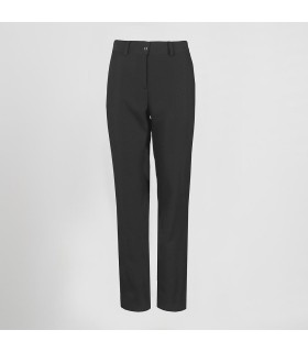 Pantalon Mujer Plana Poliester Bolsillo Frances 700019 Garys Frente Gris