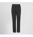 Pantalon Mujer Plana Poliester Bolsillo Frances 700019 Garys Frente Gris