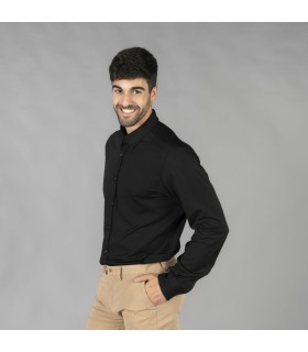 Camisa Hombre Interlock Camisero Luzon 260001 Garys Lateral Negro