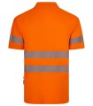 Polo de alta visibilidad de poliéster reciclado con cinta segmentada 305532. Velilla4