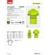Polo de alta visibilidad, poliéster reciclado y cinta segmentada 305532. Velilla