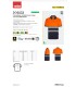 Polo de trabajo alta visibilidad de cintas segmentadas y poliéster reciclado 305533 Velilla9