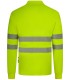 Polo de trabajo alta visibilidad de poliéster reciclado con cinta segmentada 305534 Velilla2