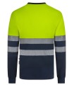 Camiseta de trabajo alta visibilidad de cintas segmentadas e interior de algodón 305619 Velilla2