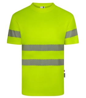 Camiseta de alta visibilidad de poliéster reciclado con cinta segmentada 305632. Velilla3