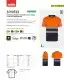 Camiseta dealta visibilidad de cintas segmentadas y poliéster reciclado 305633 Velilla9