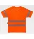Camiseta alta visibilidad con cinta reflectante segmentada e interior algodón C3980. Workteam4