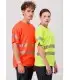 Camiseta alta visibilidad con cinta reflectante segmentada e interior algodón C3980. Workteam6