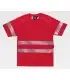 Camiseta alta visibilidad con cinta reflectante segmentada e interior algodón C3987. Workteam1