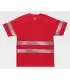 Camiseta alta visibilidad con cinta reflectante segmentada e interior algodón C3987. Workteam2