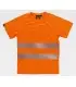Camiseta alta visibilidad con cinta reflectante segmentada C3970. Workteam3