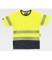 Camiseta alta visibilidad con cinta reflectante segmentada e interior algodón C3995. Workteam3