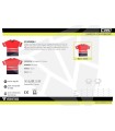 Camiseta alta visibilidad con cinta reflectante segmentada e interior algodón C3997. Workteam3