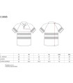 Polo de Alta Visibilidad con Cintas reflectantes segmentadas C3895. Workteam5