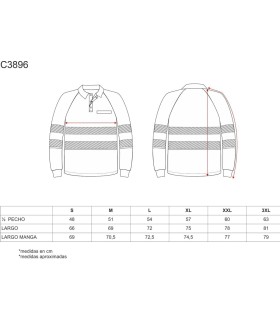 Polo de Alta Visibilidad con Cintas segmentadas e interior de algodón C3896. Workteam5