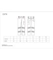 Pantalón de Alta visibilidad con cintas reflectantes segmentadas C2718. Workteam7