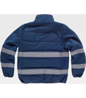 Chaqueta Workshell acolchada de visibilidad realzada S9605. Workteam2