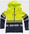 Chaqueta con tejido Workshell de Alta Visibilidad S9525. Workteam1