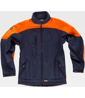 Chaqueta con tejido Workshell S9510. Workteam3