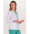 Chaqueta Mujer Elástica Cuello Cremallero Verde 8031906 Dyneke Lateral
