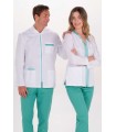 Chaqueta Mujer Elástica Cuello Cremallero Verde 8031906 Dyneke Frente 2