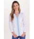 Chaqueta Mujer Elástica Cuello Cremallero Azul 8031907 Dyneke Frente