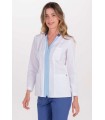 Chaqueta Mujer Elástica Cuello Cremallero Azul 8031907 Dyneke Lateral